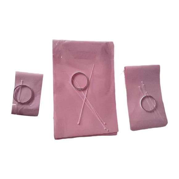 Elodie Grand Ensemble de Matériaux avec Grand Nœud Décoration des Fêtes Polyvalente pour Déco de Noël Rose