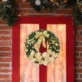 thumbnail image 2 of 16 Inch Christmas Wreath with Balls Bow Ornaments Christmas Wreath Flower Wreath Aureate, 2 of 7