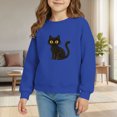 thumbnail image 2 of XXWXYD Crewneck Sweatshirt Kids Halloween Graphic Print Long Sleeve Pullover Hooded Cute Casual Fall Fleece Striped Autumn Fashion for Toddler Boys Girls Oversized, 2 of 4