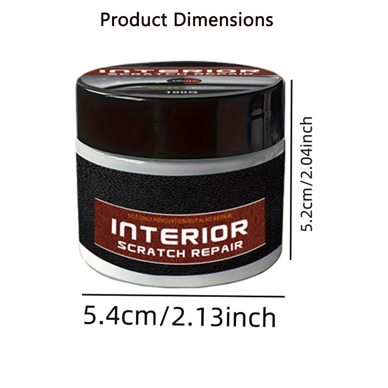 Dashboard Restorer for Car Interior, Uv Protection Scratch Repair Kit, 100g, Portable Scratch Repair Wax for Vehicle Parts, Interior Dashboard Restorer and Protector 2PCS