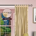 thumbnail image 2 of Golden  Tab Top  Sheer Sari Curtain / Drape / Panel   - 80W x 108L - Piece, 2 of 4
