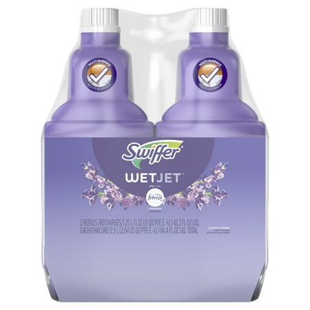 Swiffer WetJet Multi-Purpose Floor Cleaner Solution with Febreze Refill, Lavendar Vanilla and Comfort Scent, 1.25 Liter (Pac of (Best Print Head Cleaning Solution)