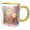 Yellow/White, variant on 3drose, Spa Time, 11oz Two-tone Yellow Mug