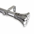 thumbnail image 4 of Window Decorative Hardware Blossom Curtain Rod 120" - 170" Light Gold, 4 of 4