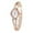 Rose Gold, variant on lloy Lady Watches Waterproof Fashion Women Bangle Watch for Gift (Gold)