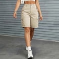 thumbnail image 6 of Tqcoqu Womens Hiking Cargo Shorts Stretch Quick Dry Cargo Shorts with Pockets for Casual Golf Travel and Workout,Beige Women's S-XXXL, 6 of 9