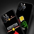 thumbnail image 5 of Funda de teléfono de lujo con bandera de Kurdistán, cubierta protectora de silicona negra para iPhone 13, 15, 14, 12 Mini, 11 Pro MAX, XR, X, SE, XS, 7, 8 Plus, 5 of 5