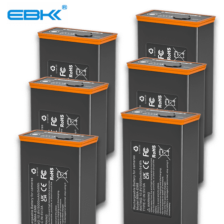 6 Pack 5000Mah battery replacement Compatible for Edge Series Cellular Trail Camera 5000mAh Lithium-Ion Battery Compatible with Moultrie Edge Edge PRO Edge 2 Edge 2 PRO 10.8V 54Wh