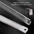 thumbnail image 2 of Stainless steel ruler for precise measurement, with thickened 4mm/5mm design, ideal for students and engineers., 2 of 5