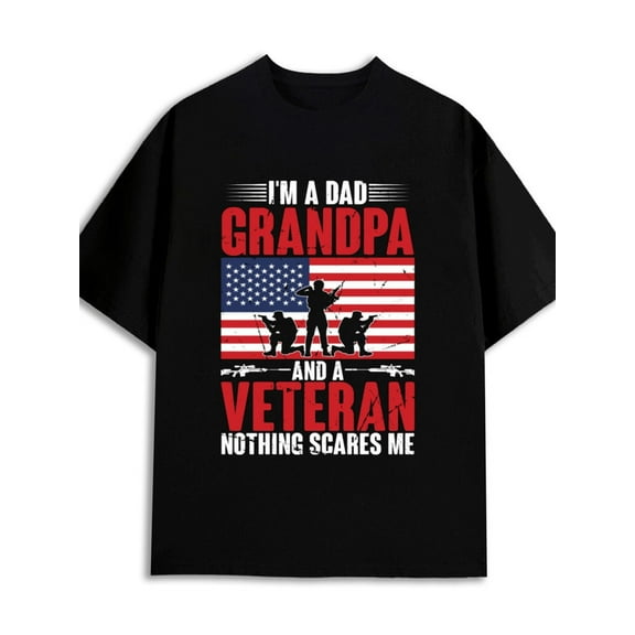 Veteran Dad Pride 180G 100% Cotton 180G 100% Cotton men summer elegantly design your own black Funny Unisex Shirt Cotton tshirts Vintage Unisex Shirt Graphic tshirts Christmas gifts
