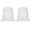 White, variant on Cotton Drawstring Bags, Canvas Backpack Foldable Sports Gym Bags for Women Men Trip, White (Pack of 2)