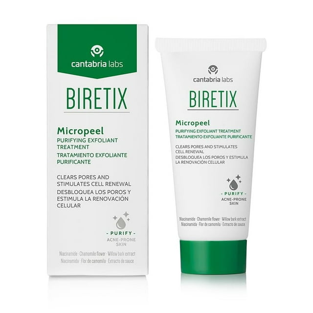 Cuidado exfoliante Biretix Micropeel de Cantabria Labs