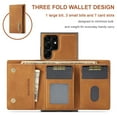thumbnail image 6 of ELEHOLD 2-in-1 Detachable Wallet Case for Samsung Galaxy S20 FE Premium Leather Case Soft TPU Bumper Magnetic Removable Card Holders Kickstand Function Shockproof Case,brown, 6 of 8