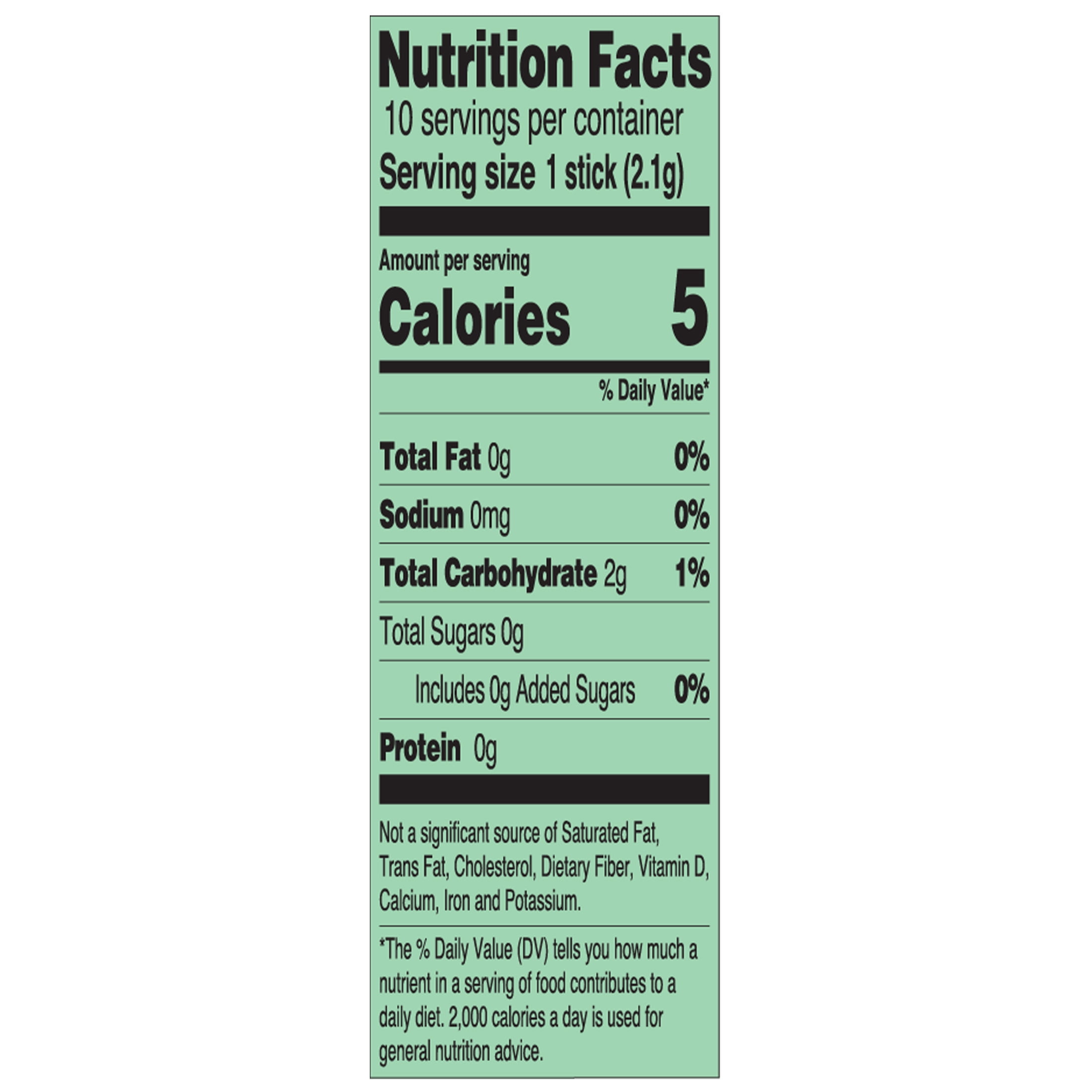 (5 pack) Arizona Green Powder Stix