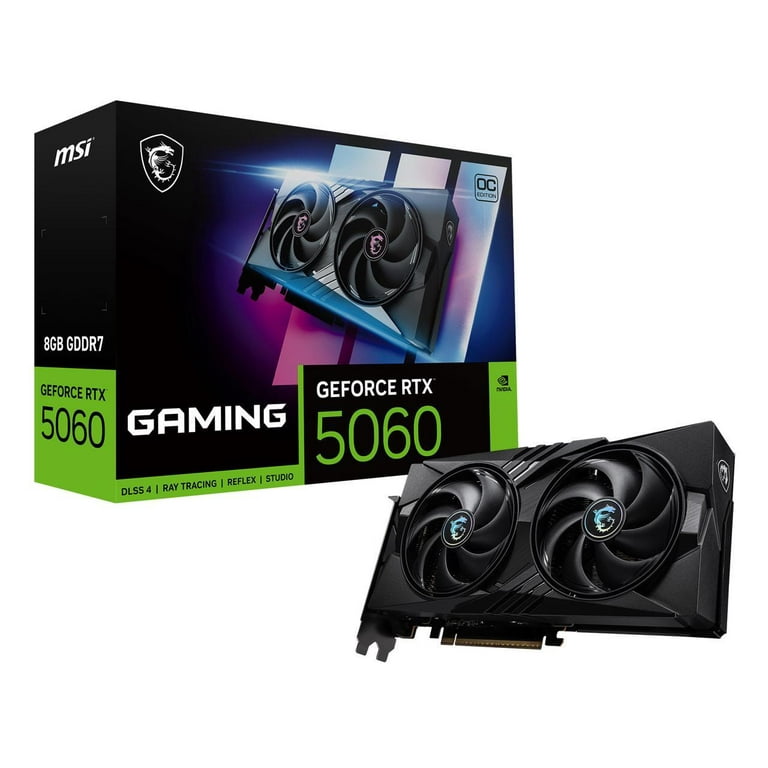 MSI NVIDIA GeForce RTX 5060 Graphic Card - 8 GB GDDR7 - 7680 x MSI NVIDIA GeForce RTX 5060 Graphic Card - 8 GB GDDR7 - 7680 x