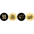 thumbnail image 2 of Darling Souvenir chocolate Candy Labels 190 Pcs Naughty 90th Birthday Custom Stickers-Glitter Gold & Black, 2 of 2