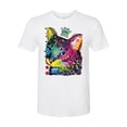 thumbnail image 2 of Wild Bobby Dean Russo Cat Wearing a Crown Thinking Cat Crowned Cat Lover Men Premium Tri Blend Tee, True White, Medium, 2 of 5
