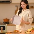 thumbnail image 4 of Ruanlalo Silicone Air Fryer Liner Round Square Foldable Mat for Baking Food-Grade Basket Non-Stick Heat Resistant Air Fryer Accessories, 4 of 7