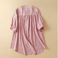 thumbnail image 6 of Lindreshi V Neck T Shirts for Women Women's Fashion Casual T-Shirt Short Sleeve V-Neck Sweatshirt Tops Blouse, 6 of 6