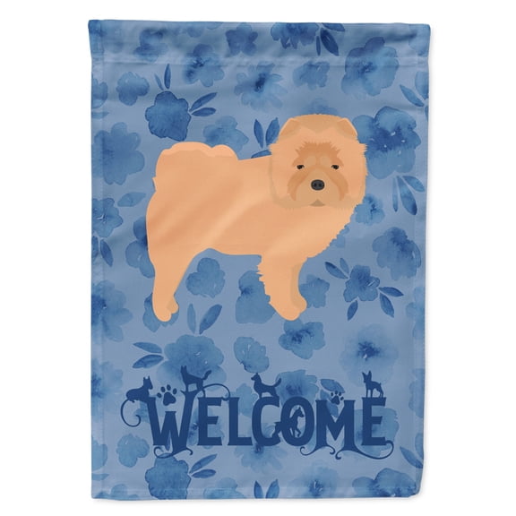 Carolines Treasures CK6073GF Chow Chow Welcome Flag Garden Size Small multicolor