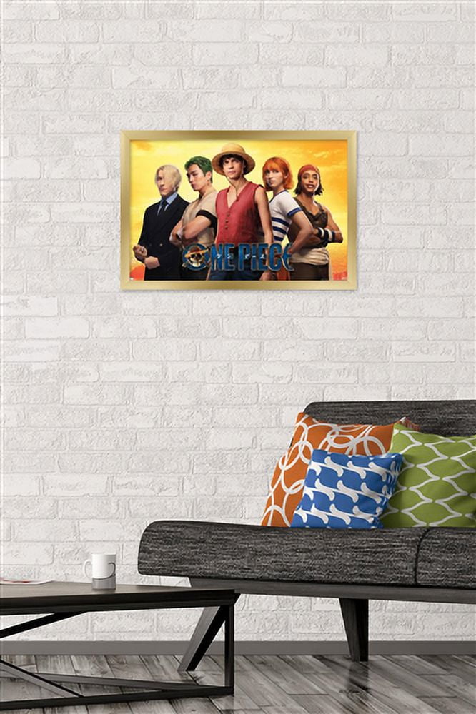 Netflix One Piece - Collage Wall Poster, 14.725" x 22.375" Framed