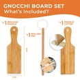 thumbnail image 2 of KneadEat Gnocchi Board Set - Authentic Bamboo Wooden Italian Pasta Maker Tools - Butter Maker - Pasta Shaper Tools - Garganelli, Cavarola, Cavatelli, Tortellini., 2 of 7