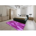 thumbnail image 5 of Ahgly Company Machine Washable Indoor Rectangle Transitional Fuchsia or Magenta Purple Area Rugs, 7' x 10', 5 of 7