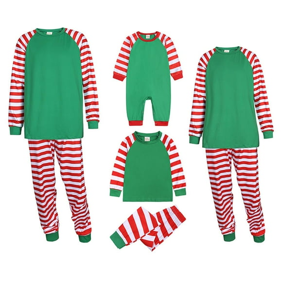 Pijamas Navideños Para La Familia Conjuntos de Conjuntos A Juego Ropa de Dormir Top Estampado Con Trajes de Jammies Inferiores Odeerbi ODB188746