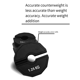 thumbnail image 2 of Gym Micro-Plates - Discos de Peso Fraccionarios con , Discos de Peso Fraccionarios de Goma, Accesorio de Cambio, Color Negro, 1,25 Kg, 2 of 5