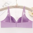 thumbnail image 5 of Bras for Older Women Summer V Neck Soft Knit Wireless Push Up Bralettes Comfortable Everyday Bra, 5 of 7