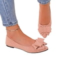 thumbnail image 2 of Women's Pointed Toe Knit Mary Jane Ballet Flats for Office Casual Wear Stretchy Dressy Slip-On Shoes with Arch Support, 2 of 7