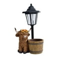 thumbnail image 3 of koolsoo Cow Statue Decoration with Solar Lights, Stylish Landscape Lamp, Gift, Ornament, Animal Sculpture for Garden, Lawn, Yard, Patio Wood Bucket, 3 of 8