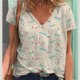 thumbnail image 3 of Camisetas de moda para mujer, lindas camisetas con estampado de Snoopy para niña, ropa informal holgada de verano de estilo Harajuku, camisetas de manga corta con cuello en V estilo Kawaii, 3 of 5