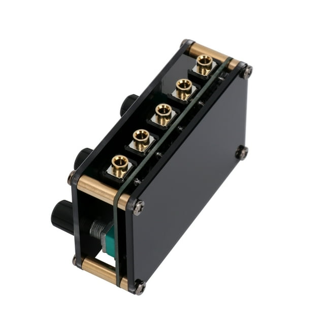Mixeur Passif 4 Canaux Stéréo Audio pour Instruments de Mélange Lecteurs CD Lecteurs de Bandes Ordinateurs avec Interface USB