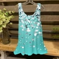 thumbnail image 1 of UPPADA Hauts d'Été pour Femmes 2025, Débardeur Ample Tendance Imprimé Floral Col Rond Blouse en Chiffon Décontractée Sans Manches, 1 of 5