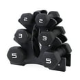 thumbnail image 2 of CAP 20lb Neoprene Dumbbell Set with Rack, Black, 2 of 3