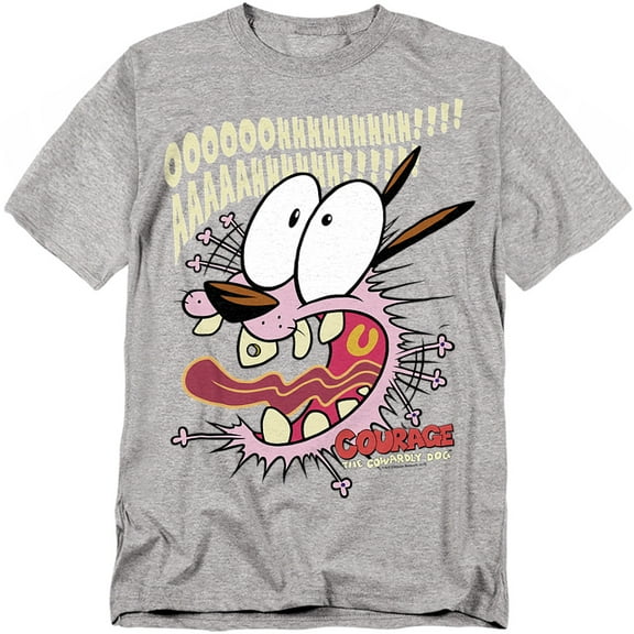 Courage The Cowardly Dog Scaredy Dog Officially Licensed Adult T-Shirt L