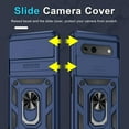 thumbnail image 3 of Compatible with Google Pixel 7a Case Built in Slide Camera Lens Cover+Screen Protector+Finger Ring Holder Kickstand,Heavy Duty Shockproof Full Body Protective Phone Cover,2023 Blue, 3 of 16