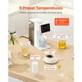 thumbnail image 3 of KFFKFF Countertop Instant Hot Water Dispenser with Adjustable Temperatures & Water Volumes, 101oz Detachable Tank, Rapid Heating, Touchscreen Control & Safety Lock for Home Use, 3 of 9