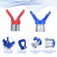 thumbnail image 1 of Spray machine nozzle kit,Pieces With 2pcs Nozzle Tips 6 Spray Tips Airless Tips 6 Pieces Airless Paint Pressure Sprayer Nozzle Tips Nozzles Set Sprayer Spray Tips 6 Pieces With Tips Airless Sprayer, 1 of 6