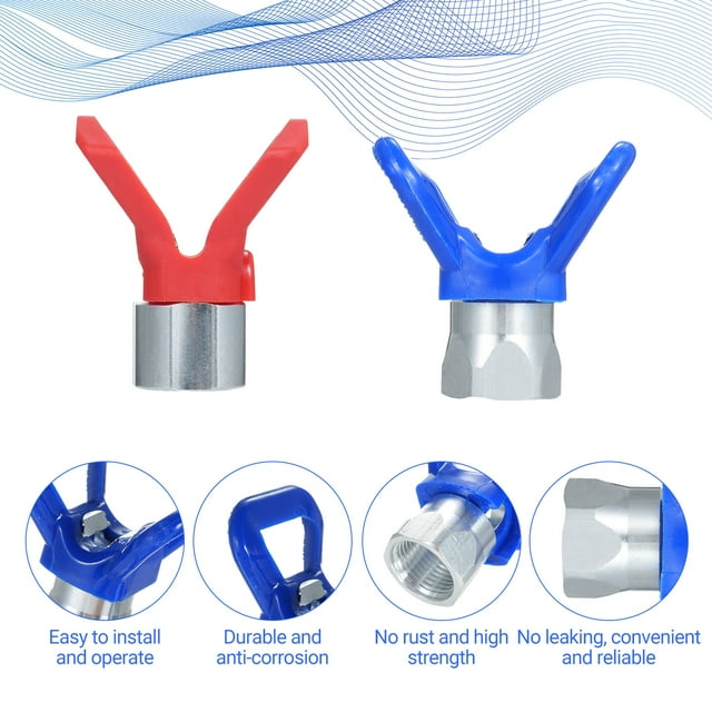 Spray machine nozzle kit,Pieces With 2pcs Nozzle Tips 6 Spray Tips Airless Tips 6 Pieces Airless Paint Pressure Sprayer Nozzle Tips Nozzles Set Sprayer Spray Tips 6 Pieces With Tips Airless Sprayer
