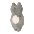 thumbnail image 2 of Almohada abrazable de felpa de gato Hugo gris 70 cm, 2 of 9