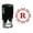 Red, variant on Printtoo Self Inking Octagon Celtic Swirl Frame R Alphabet Monogram R-40 Rubber Stamp Office Stationary-Black