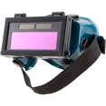 thumbnail image 1 of Lunettes Masque de Soudure LCD Batterie Solaire Auto-oscurcissant/assombrissantes Lunette de Protection des Yeux pour Soudage avec Bande (Vert), 1 of 5