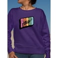 thumbnail image 2 of Proud Ally Colorful Banner Sweatshirt Women -Smartprints Designs, Female Medium, 2 of 4