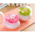 thumbnail image 1 of Lotus Cotton Swab Holder Cotton Swabs Bud Small QTips Box Toothpicks Container Flower Bathroom Decor, 1 of 7