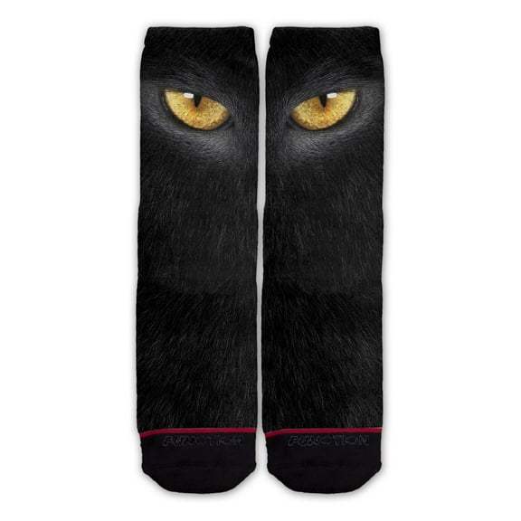Function - Cat Eyes Black Fur Fashion Socks