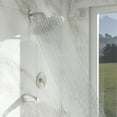 thumbnail image 2 of Logmey Shower Faucet with Tub Spout,Rough-in Valve Included with 10 inch Shower Head,Wall Mounted Rainfall Shower Combo Set, Brushed Nickel, 2 of 9