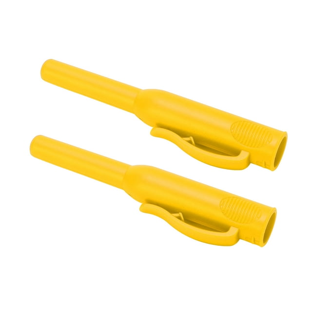 Marqueur de Couverture, Protection Trou Profond Pocket Clip 2Pcs Couverture de Crayon de Charpentier pour la Graphie Noir, Orange, Rouge, Bleu, Jaune, Vert