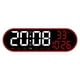 thumbnail image 3 of Reloj de pared LED Macarena Despertador multifuncional rojo, 3 of 8